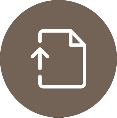 Basit yuvarlak renk ofis fikri simgesi.