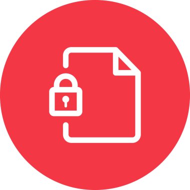 Basit yuvarlak renk ofis fikri simgesi.