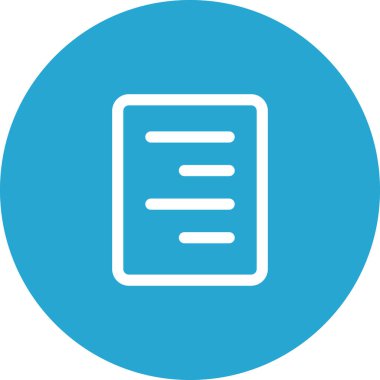 Basit yuvarlak renk ofis fikri simgesi.