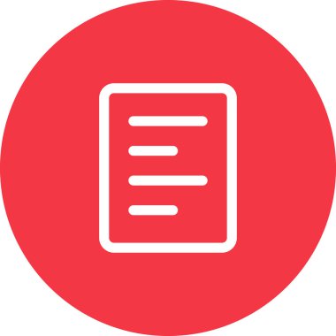 Basit yuvarlak renk ofis fikri simgesi.