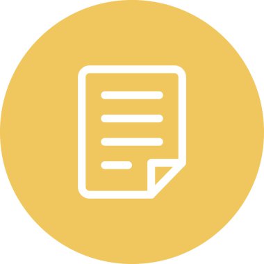 Basit yuvarlak renk ofis fikri simgesi.