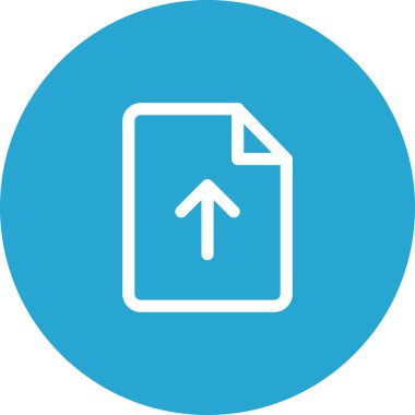 Basit yuvarlak renk ofis fikri simgesi.