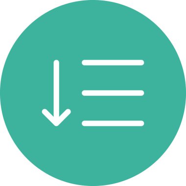 Basit yuvarlak renk ofis fikri simgesi.