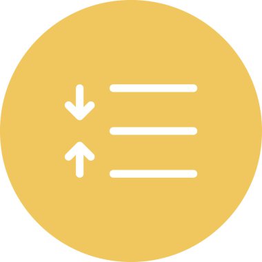 Basit yuvarlak renk ofis fikri simgesi.