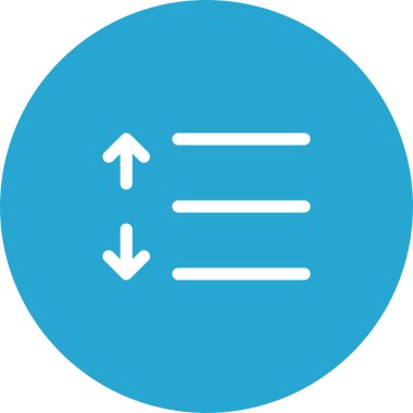 Basit yuvarlak renk ofis fikri simgesi.