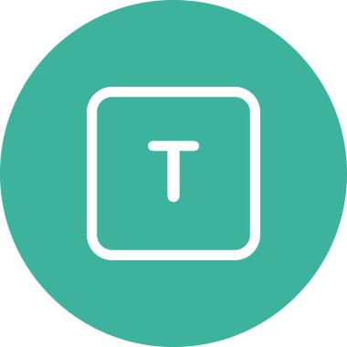 Basit yuvarlak renk ofis fikri simgesi.