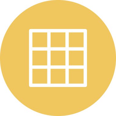 Basit yuvarlak renk ofis fikri simgesi.