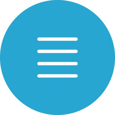 Basit yuvarlak renk ofis fikri simgesi.