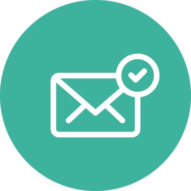 Basit yuvarlak renk ofis fikri simgesi.