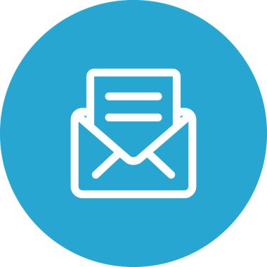 Basit yuvarlak renk ofis fikri simgesi.