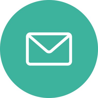 Basit yuvarlak renk ofis fikri simgesi.