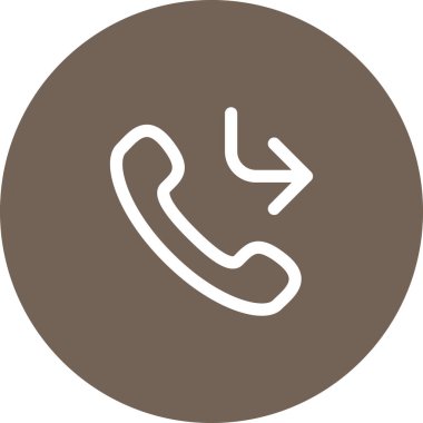 Basit yuvarlak renk ofis fikri simgesi.