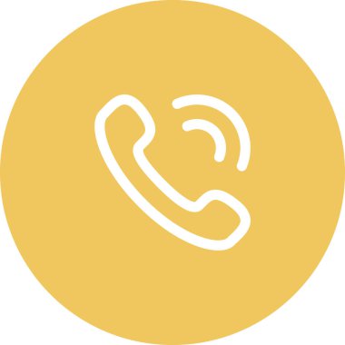 Basit yuvarlak renk ofis fikri simgesi.