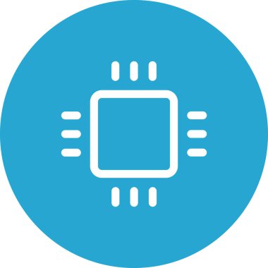 Basit yuvarlak renk teknolojisi fikri simgesi.