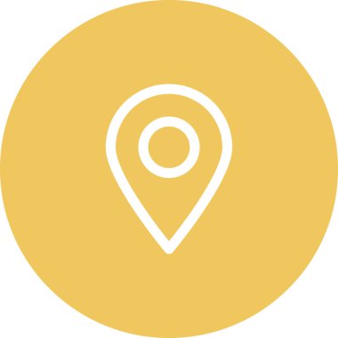 Basit yuvarlak renk teknolojisi fikri simgesi.