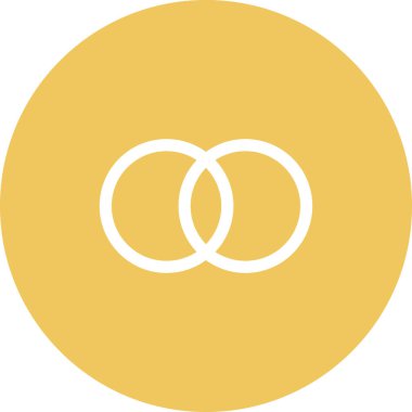 Basit yuvarlak renk teknolojisi fikri simgesi.