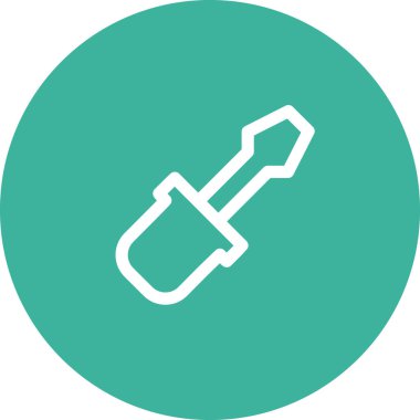 Basit yuvarlak renk teknolojisi fikri simgesi.