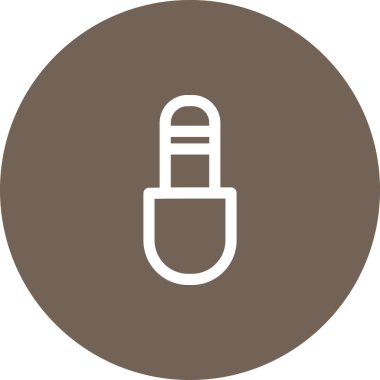 Basit yuvarlak renk teknolojisi fikri simgesi.