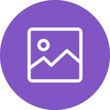 Basit yuvarlak renk teknolojisi fikri simgesi.