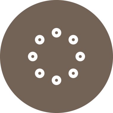 Basit yuvarlak renk teknolojisi fikri simgesi.