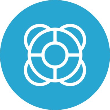 Basit yuvarlak renk teknolojisi fikri simgesi.