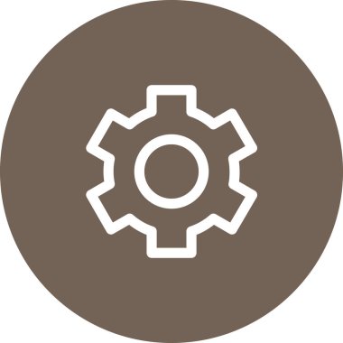 Basit yuvarlak renk teknolojisi fikri simgesi.