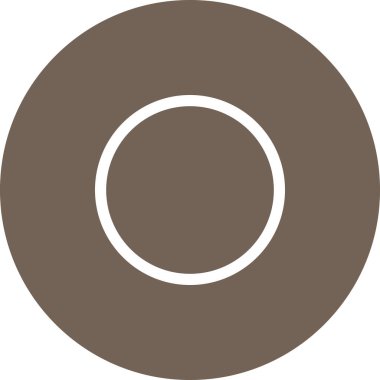 Basit yuvarlak renk teknolojisi fikri simgesi.