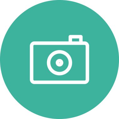 Basit yuvarlak renk teknolojisi fikri simgesi.