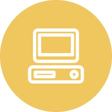 Basit yuvarlak renk teknolojisi fikri simgesi.