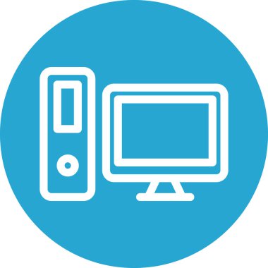 Basit yuvarlak renk teknolojisi fikri simgesi.