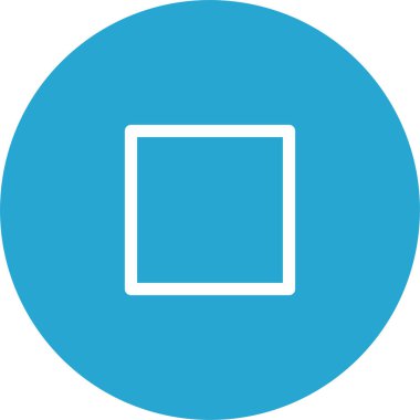 Basit yuvarlak renk teknolojisi fikri simgesi.