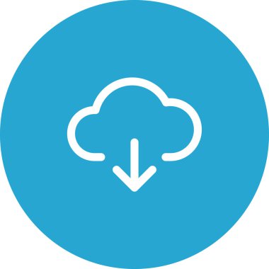 Basit yuvarlak renk teknolojisi fikri simgesi.