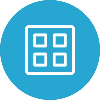 Basit yuvarlak renk teknolojisi fikri simgesi.