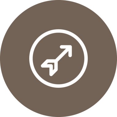 Sadece yuvarlak renkli hava durumu fikri simgesi.