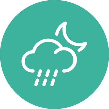 Sadece yuvarlak renkli hava durumu fikri simgesi.