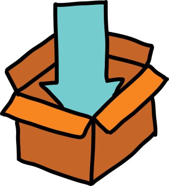 Sadece sevimli oklar karalama setleri.