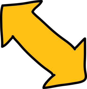 Sadece sevimli oklar karalama setleri.