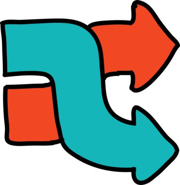 Sadece sevimli oklar karalama setleri.