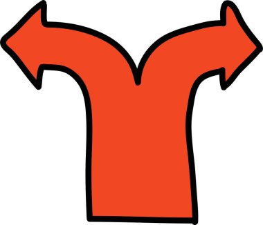 Sadece sevimli oklar karalama setleri.