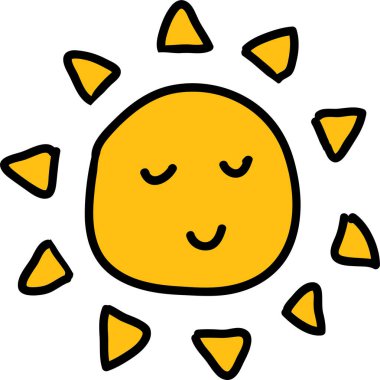 Sadece sevimli eko sistem karalama setleri.