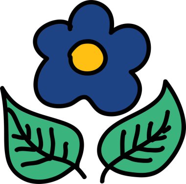 Sadece sevimli eko sistem karalama setleri.