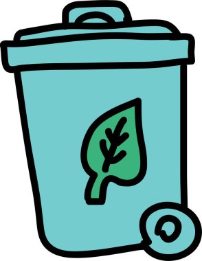 Sadece sevimli eko sistem karalama setleri.