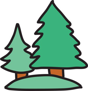 Sadece şirin çiftlik karalama setleri.