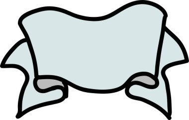 Sadece şirin etiket ve pankart karalama setleri.