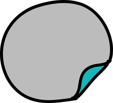 Sadece şirin etiket ve pankart karalama setleri.