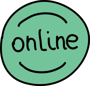 Sadece sevimli modern çokluortam karalama setleri.