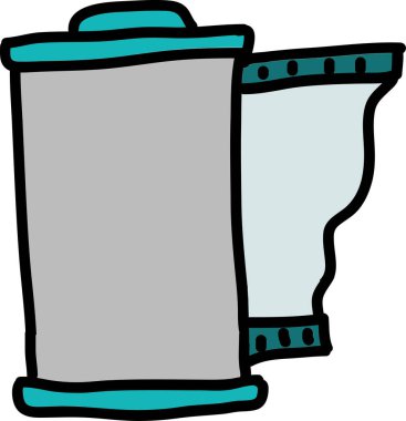 Sadece sevimli modern çokluortam karalama setleri.