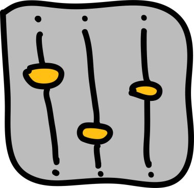 Sadece sevimli modern çokluortam karalama setleri.