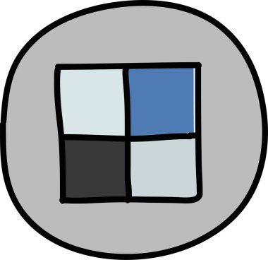 Sadece şirin sosyal medya karalama setleri.