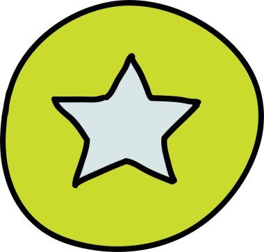 Sadece şirin sosyal medya karalama setleri.